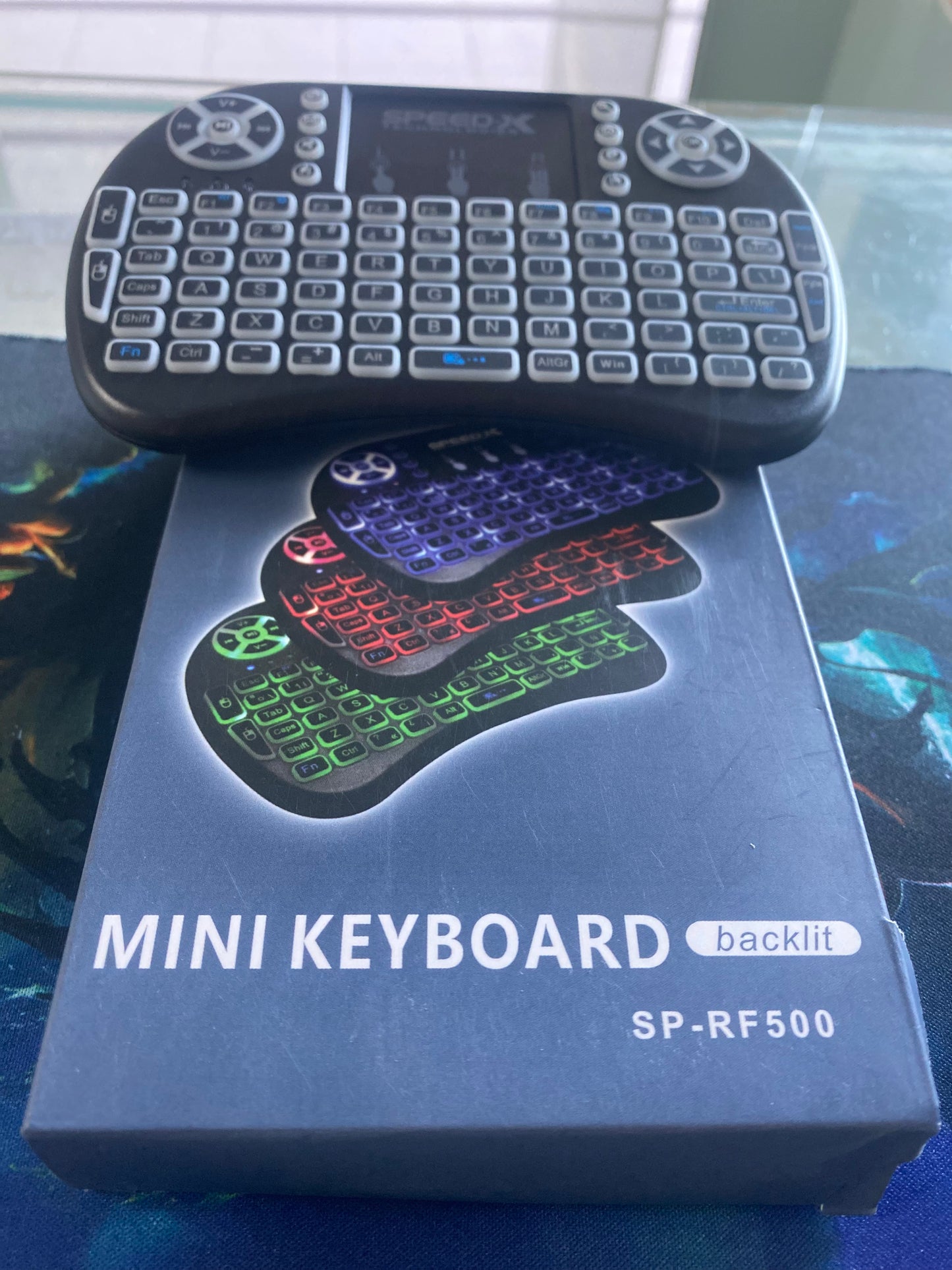 RGB Mini Wireless Keyboard + Bluetooth Dual Connection 2.4GHz Air Touchpad Mouse