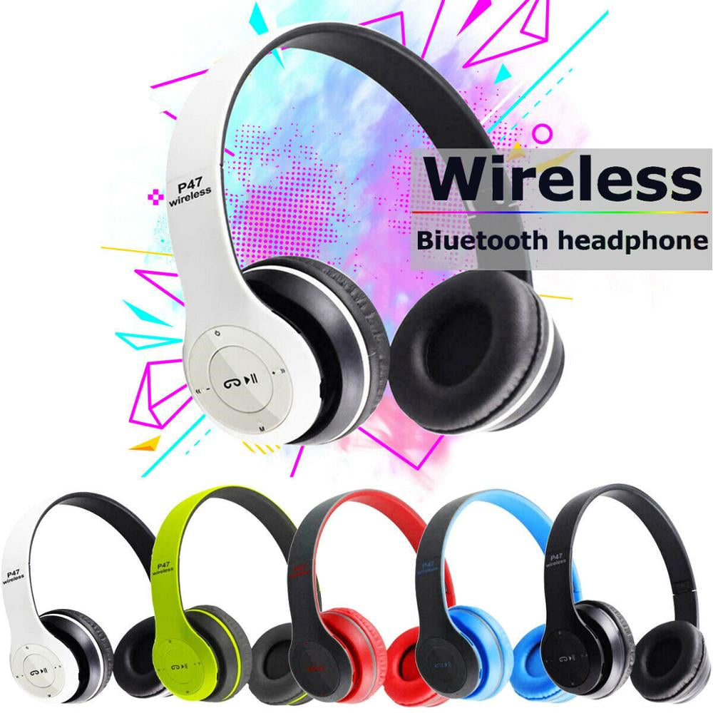 P47 Wireless Headset Bluetooth Foldable On-Ear Headphone