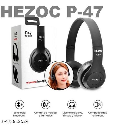 P47 Wireless Headset Bluetooth Foldable On-Ear Headphone